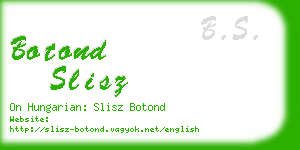 botond slisz business card